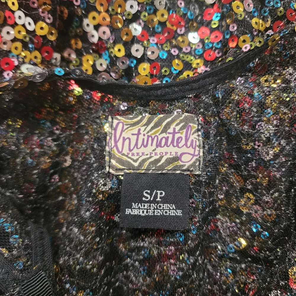 Free People Sequin Slip Dress